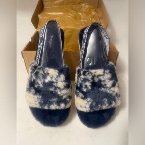 NIB Koolaburra by UGG - “FUZZ'N II TIE DYE” Sandals Size 10